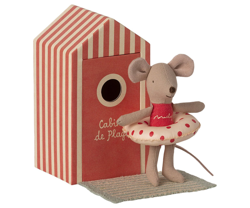 Beach Mouse - Little Sister in Cabin Red