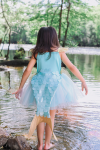 Mermaid Dress w/Tail - Size 5/6