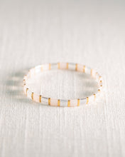 Caribbean Stacking Bracelet - Sail Pink, Clear & Gold