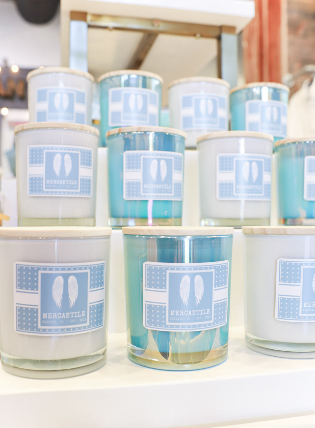 Mercantile Signature Candle - Aqua