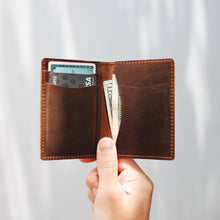 Flint Leather Co. Whiskey Wallet - Surf Mobile Brown