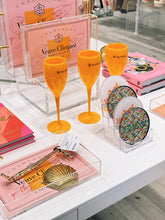 Orange Veuve Champagne Flute