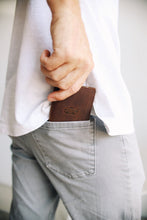 Flint Leather Co. Whiskey Wallet - Surf Mobile Brown