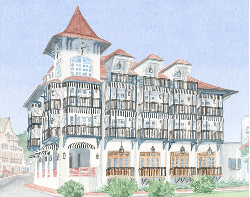The Pearl Hotel 8x10 Art Print