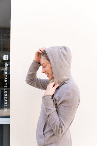 Barefoot Dreams Cozychic Ultra Lite Pullover Hoodie - Beach Rock