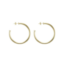 Petite Everybody`s Favorite Hoops - Brushed Gold