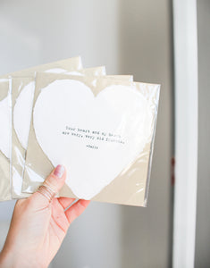 Deckled Edge Heart Card