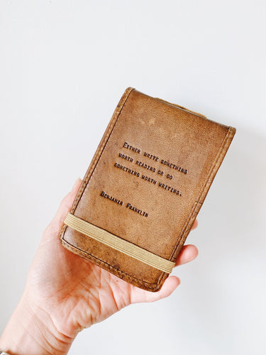 Benjamin Franklin Leather Journal