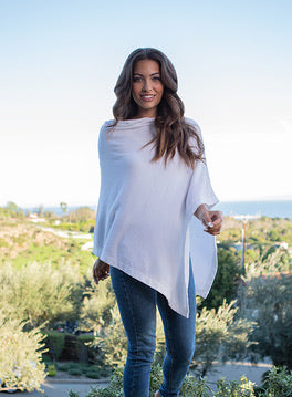 Barefoot Dreams Ultra Lite Poncho - Sea Salt