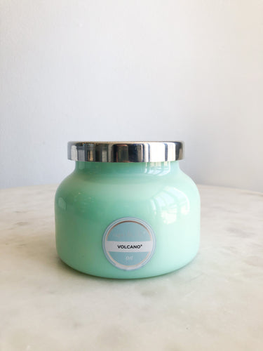 Volcano Signature Jar Candle - Aqua