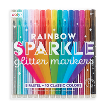 Rainbow Sparkle Glitter Markers