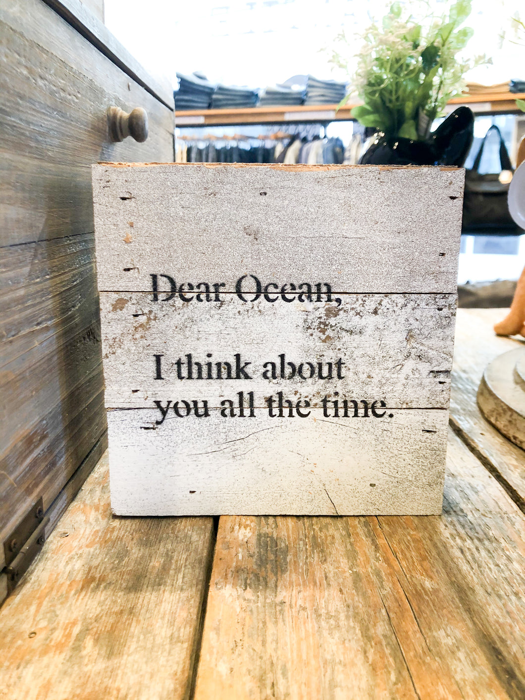 Dear Ocean Sign 6x6