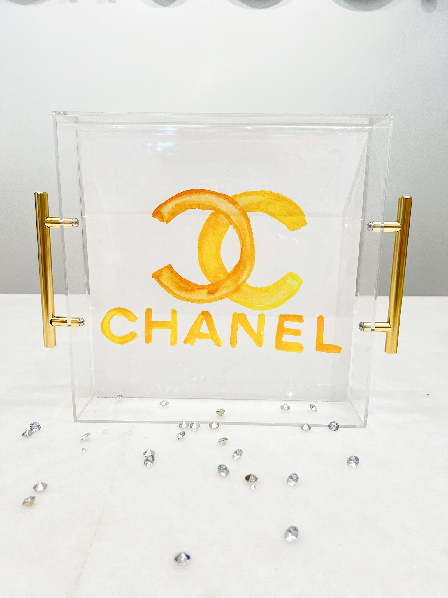 chanel clear cosmetic bag