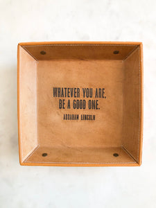 Leather Tray - (3 Quotes)