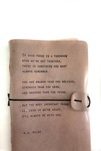 Grey Leather Journal A.A. Milne