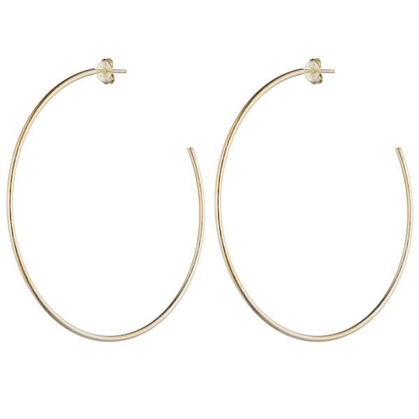 Thin Gold Hoops